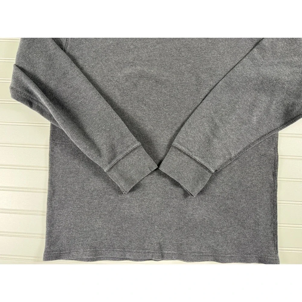 Polo Ralph Lauren Men's Gray Waffle Knit Long Sleeve Sleep Shirt Top‎ XL